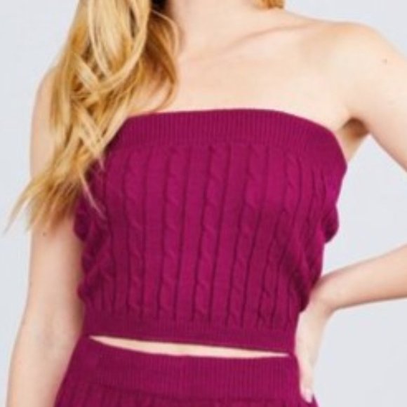 2 Pc Biker Shorts and Crop Top Set - Picture 2 of 5